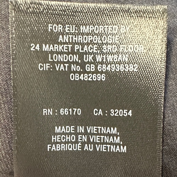 Meadow Rue Anthropologie Eleri Black Pleated Blouse Size XS - Picture 9 of 9